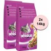WHISKAS s hovädzím mäsom 2 x 14 kg