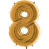 CORNiCO balón číslo 8 osmička zlatá 100 cm 1 ks