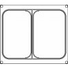 BOKAMA Matrica na dvojdielnu nádobu P / 2, pre zváračky na potravinové misky AG02E / AG02HD, 227x178 mm | BOKAMA, 227200