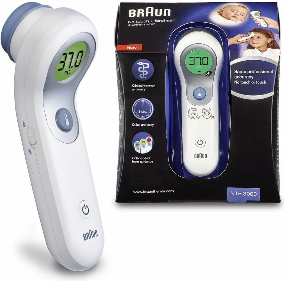 Thermomètre sans contact et frontal Braun NTF3000 à 79,00 €