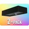 V-TAC LED solárne nástenné svietidlo so senzorom 6W, 900lm, 3000mAh, 4000K, čierne/2-PACK!