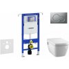 GEBERIT - Duofix Modul na závesné WC s tlačidlom Sigma01, matný chróm + Tece One - sprchovacia toaleta a doska, Rimless, SoftClose 111.355.00.5 NT3