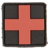 Mil-Tec nášivka 3D Prvej Pomoci PVC Čierna malá