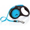 Vodítko Flexi New Neon S 5m/15kg s páskou modré