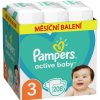 Pampers Active baby 3 Midi (6-11 kg) 208 ks – mesačné balenie
