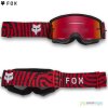 Fox Yth Main Impresn goggle Spark, fluorescent red, detská
