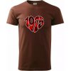 1975 v srdci - Klasické pánske tričko vyššej gramáže - 3XL ( Čokoládová )