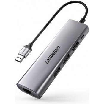 Ugreen CM266 HUB adaptér 3x USB 3.0 / micro USB / RJ45, šedý (60812) od  24,9 € - Heureka.sk