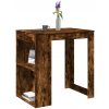 vidaXL Barový stôl dymový dub 102x70x103,5 cm kompozitné drevo