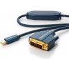Kábel DisplayPort mini na DVI-D M/M 5m, jednosmerný, max. 1920x1200 @60Hz,modrý, pozl. konektor, C §