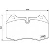 Sada brzdových platničiek kotúčovej brzdy BREMBO P 06 018