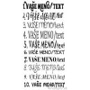 Nálepky na stenu - Vaše meno/text na želanie Farba: oranžová 034, Typ písma: 8.