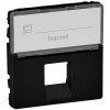 Legrand VALENA LIFE Kryt zásuvky so štítkom 1xRJ45 čierny 756472