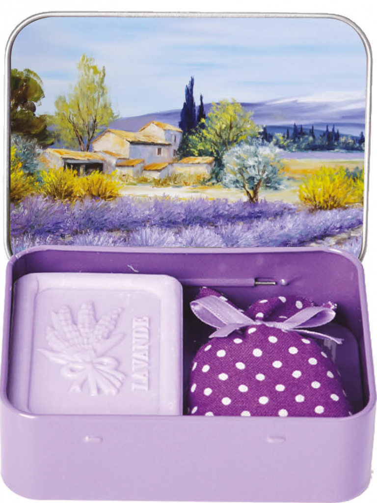 Esprit Provence Provensálska krajina mydlo 60 g + levanduľové vrecúško 5 g darčeková sada