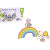 Teddies Hra balančná dúha s mráčikmi drevo 10ks