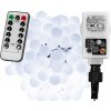 VOLTRONIC 67301 Párty osvetlenie - 5 m, 50 LED diód, studené biele + ovládač