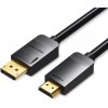 Video kábel Vention DisplayPort (DP) to HDMI Cable 1.5m Black (HADBG)