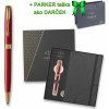 Parker 1502/5295476 Sonnet Red GT guľôčkové pero darčeková súprava so zápisníkom