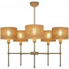 Belis Luster na tyči MADELA 5xE14/40W/230V juta/béžová 0247 + záruka 3 roky zadarmo