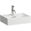 LAUFEN Kartell závesné umývadielko s otvorom, s prepadom, 450 x 340 mm, matná biela, H8183307571041