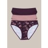 3 PACK bavlnené nohavičky Henderson Ladies 36508-K066 MI-MI - Farebná / L