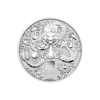 The Perth Mint strieborná minca Lunar Series III Year of Dragon 2024 1/2 oz