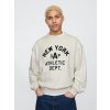 GAP Oversize mikina s logom Americana Béžová L Béžová Béžová