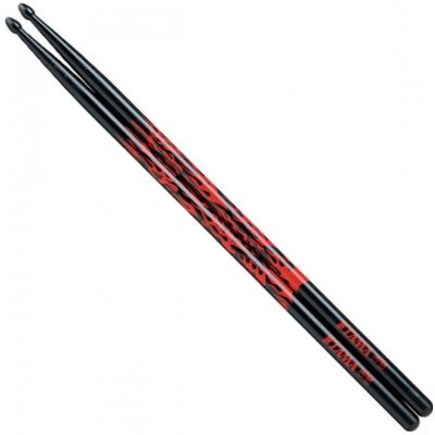 Tama O7A-F-BR Japanese Oak Rhythmic Fire Black with Red Pattern
