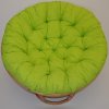 Nábytek PEGAS Polstr deluxe na křeslo papasan 100 cm - látka světle zelený melír