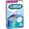 Corega Tabs Whitening čistiace tablety na zubné náhrady protézy 30 kusov
