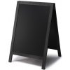 Jansen Display Reklamní áčko s křídovou tabulí 55x85, černá, 550 x 815 mm