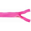 Nedeliteľný skrytý zips (3mm) rôzne farby - dĺžka 18 cm - 60 cm 40 cm Pink