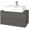 Dreja Kúpeľňová skrinka MODULE SZZ2 80 umývadlo Kube - N06 Lava / N06 Lava