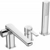 INVENA - Vaňová batéria 3 otvorová GLAMOUR chróm BW-02-S01-V
