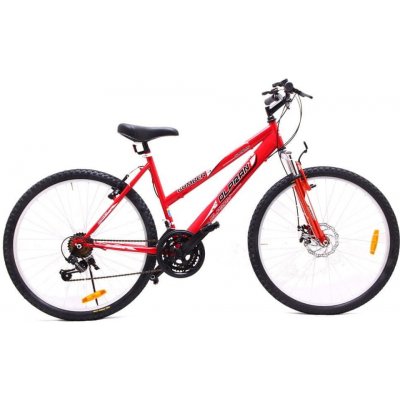 MTB bicykel Olpran Bomber SUS Disc 26" rám 19 palcov koleso 26 " červená