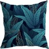 HomeView Obliečka na vankúš Blue Tropics – výrazný listový vzor v tyrkysovo-modrých tónoch Veľkosť: 40x40 polyester