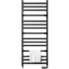 Regnis LOX DUO, vykurovacie teleso 530x1800mm, 765W, čierna matná, LOXDUO1810/540/D500/BLACK
