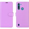 PROTEMIO 21756 LITCHI Peňaženkový kryt Motorola Moto G8 Power Lite fialový