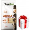 TROPIDOG Premium adult stredné a veľké plemená s kačacinou a ryžou 12kg + Prekvapenie pre vášho psa ZDARMA