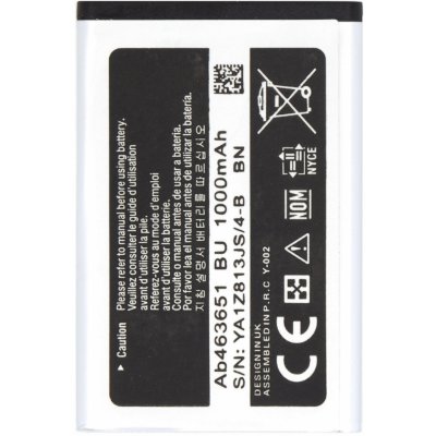 Samsung baterie AB463651BE Li-Ion 1000mAh (OEM) 8596311193361