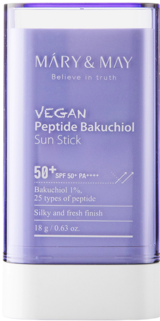 Mary&May Vegan Peptide Bakuchiol Sun Stick SPF50+ SPF krém v tyčinke 18 g