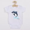 Detské body s potlačou New Baby Dolphin - krátky rukáv - veľ. 62 (3-6m)