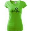 EKG volejbalistky - Dámske tričko Pure - 2XL ( Apple Green )