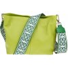 NovaKabelka.sk Batilda Verde Segnale s prídavným popruhom IV kožená talianska crossbody kabelka zelená