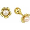 Žatecký Zlaté perlové náušnice 23173/Z/Px