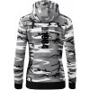 Limited edition 1984 pruh - Mikina dámska trendy zipper s kapucňou - M ( Šedý maskáč )