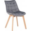 Design-Shop Passaic zamat drevené nohy natura Sivá