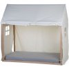 Textilný poťah Tipi White na rám postele Domček 70x140
