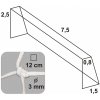 KV Řezáč Futbalová sieť 7,5x2,5x0,8x1,5/12/3mm