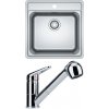 Franke SET N91 101.0700.674 - Set drez BCX 610-51 nerez + batéria FC9547.031 chróm